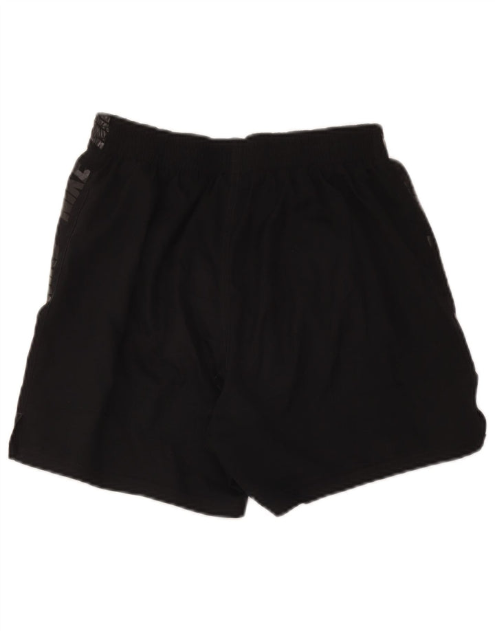 Nike Damen Graphic Sport Shorts UK 12 Mittelschwarzes Polyester