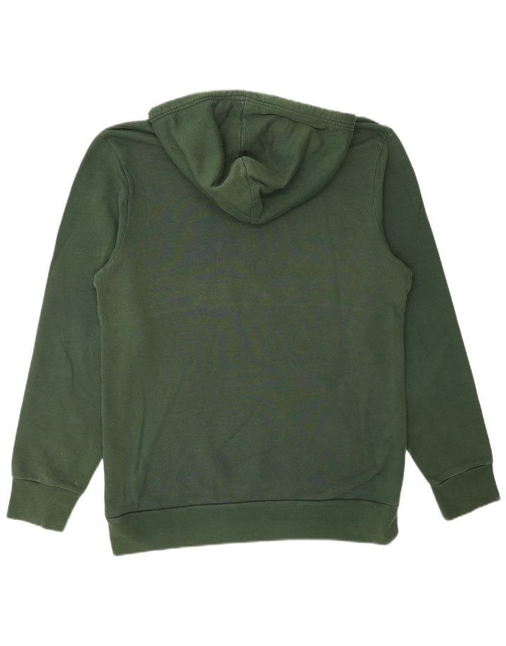 LEVI'S Mens Graphic Hoodie Jumper Medium Green Cotton