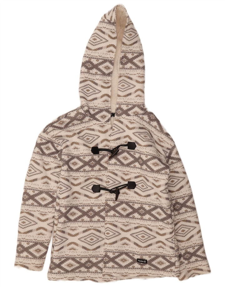 Hurley Damen Übergroße Dufflejacke UK 6 XS Grau Argyle/Diamond Aztec