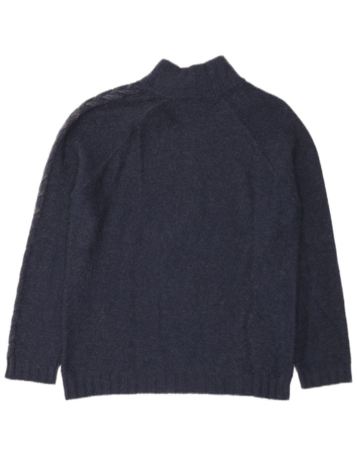 Armani Jeans Herren-Pullover mit Knopfkragen, 2XL, Marineblau