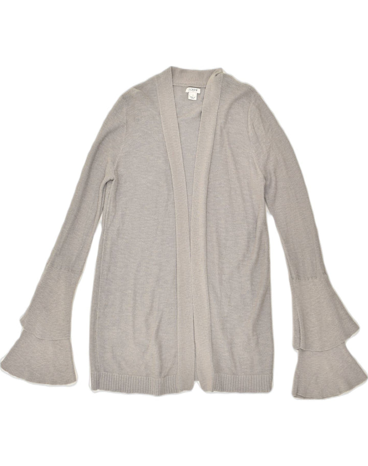 J. CREW Womens Cardigan Sweater UK 10 Small Grey Cotton | Vintage J. Crew | Thrift | Second-Hand J. Crew | Used Clothing | Messina Hembry 