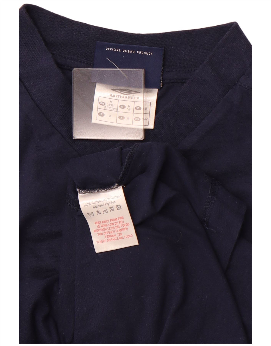 UMBRO Herren T-Shirt Top Medium Marineblau Baumwolle Sport
