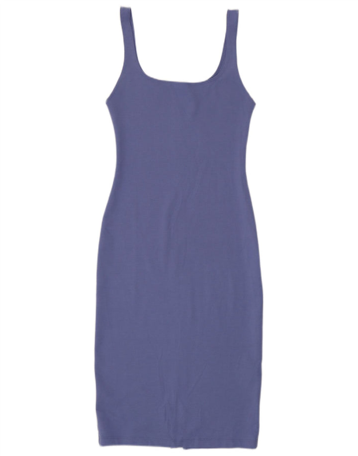 Ärmelloses, figurbetontes Damenkleid von Zara, UK 12, Mittelviolett, Polyester