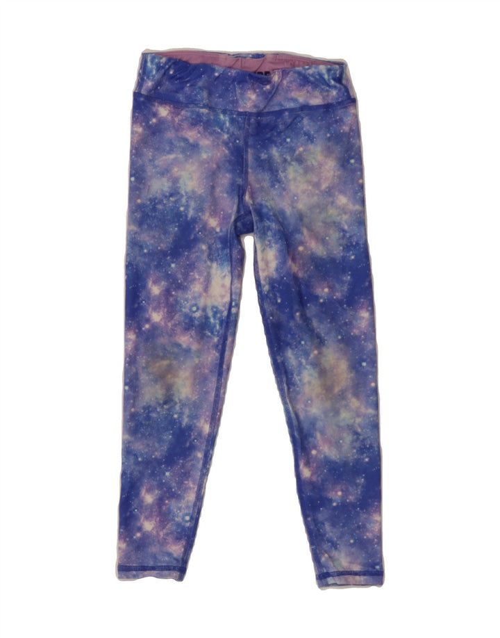 EDDIE BAUER Girls Leggings 7-8 Years Small Blue Spotted Polyester Vintage Eddie Bauer and Second-Hand Eddie Bauer from Messina Hembry 