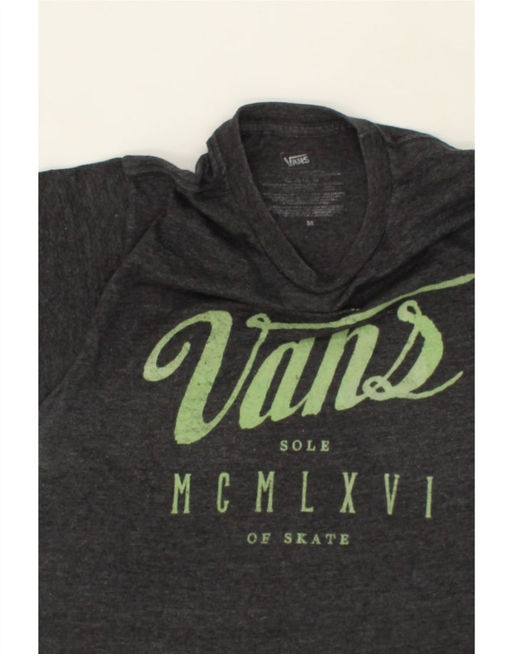 VANS Womens Graphic T-Shirt Top UK 12 Medium Grey Cotton Vintage Vans and Second-Hand Vans from Messina Hembry 