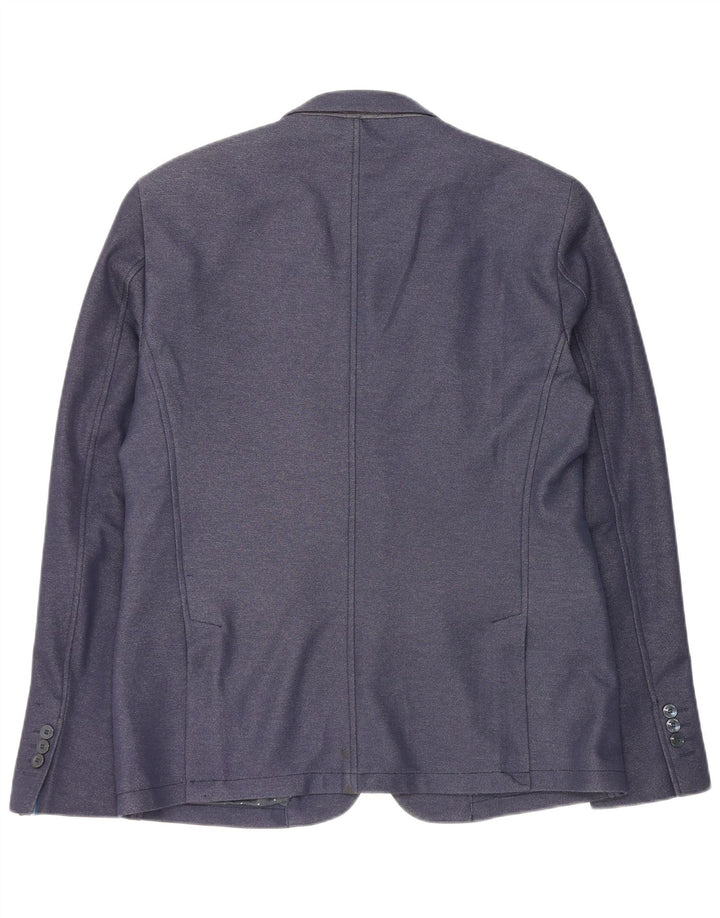 Zara Herren 2-Knopf-Blazerjacke EU 56 XL Marineblau
