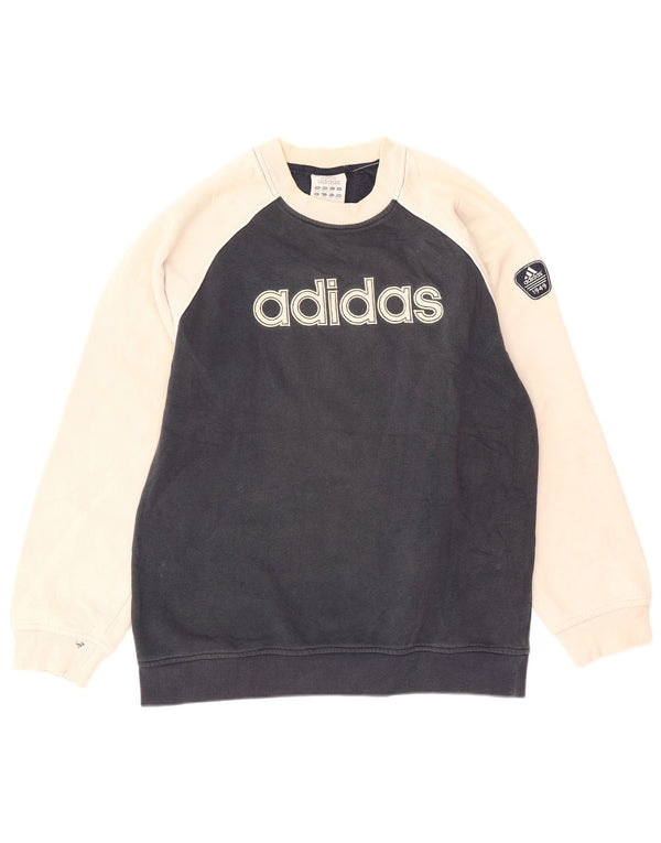Adidas Sweatshirt mit Grafik für Jungen, 11–12 Jahre, Marineblau, Farbblock