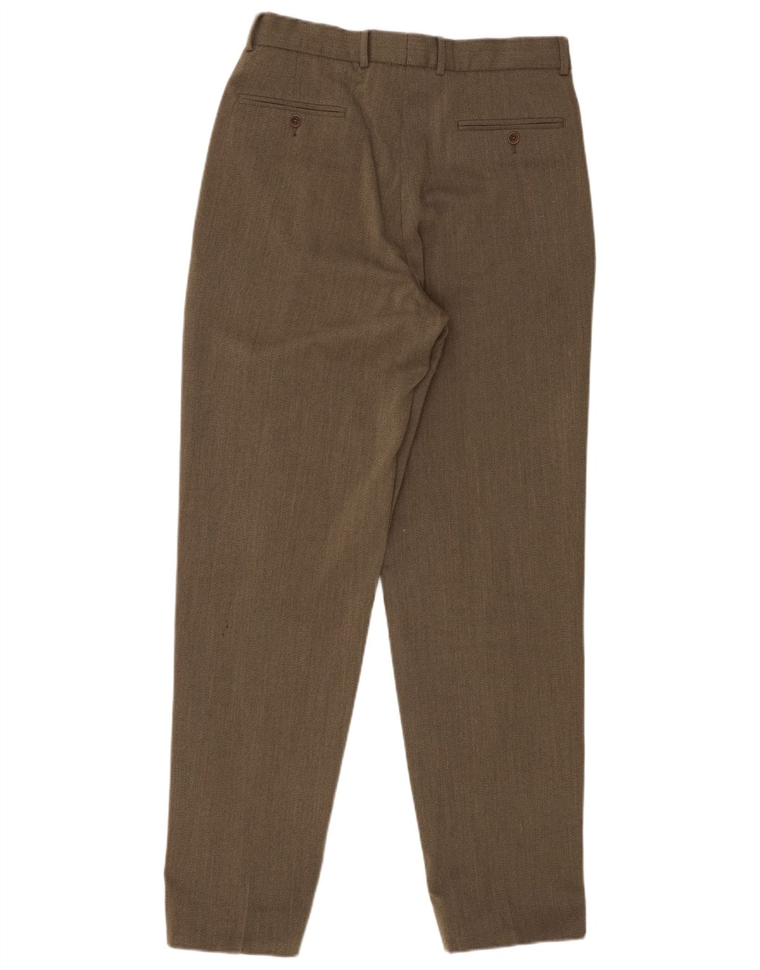 Marks & Spencer Herren-Anzughose mit Pegged-Anzug, W32, L33, Khaki, Schurwolle