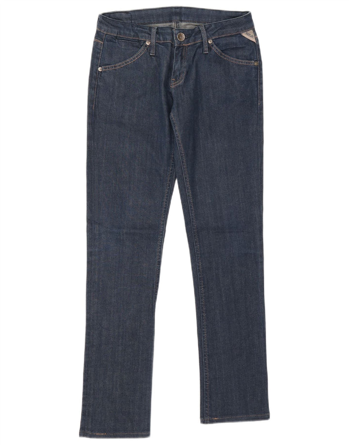 Replay Damen Slim Jeans W29 L30 Marineblau Baumwolle