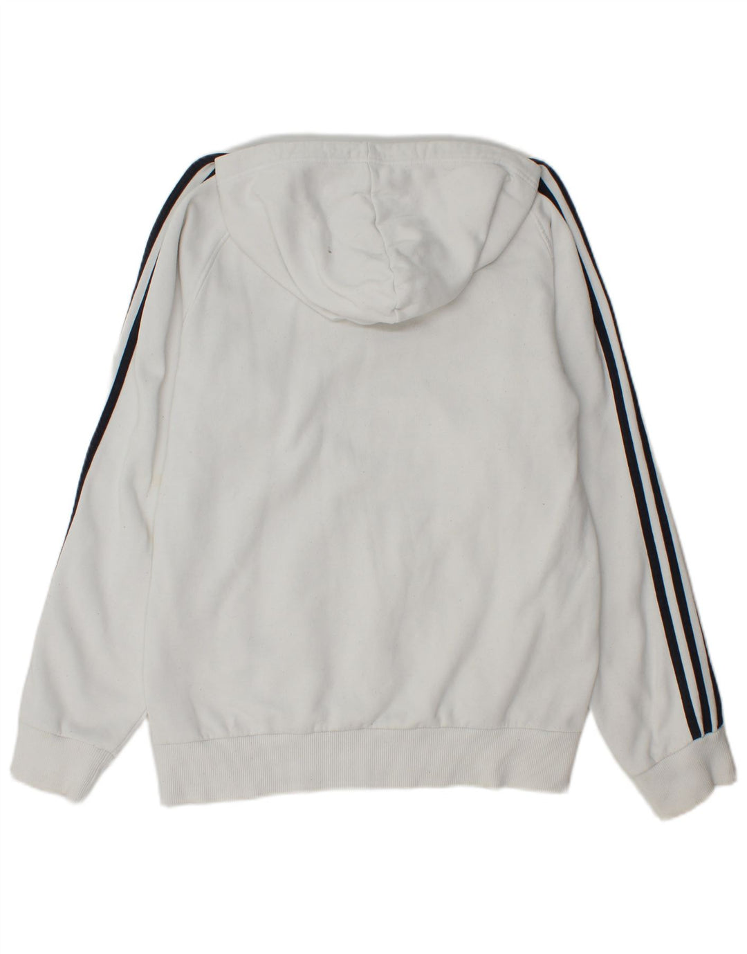 Adidas Herren Kapuzenpullover aus mittelweißer Baumwolle