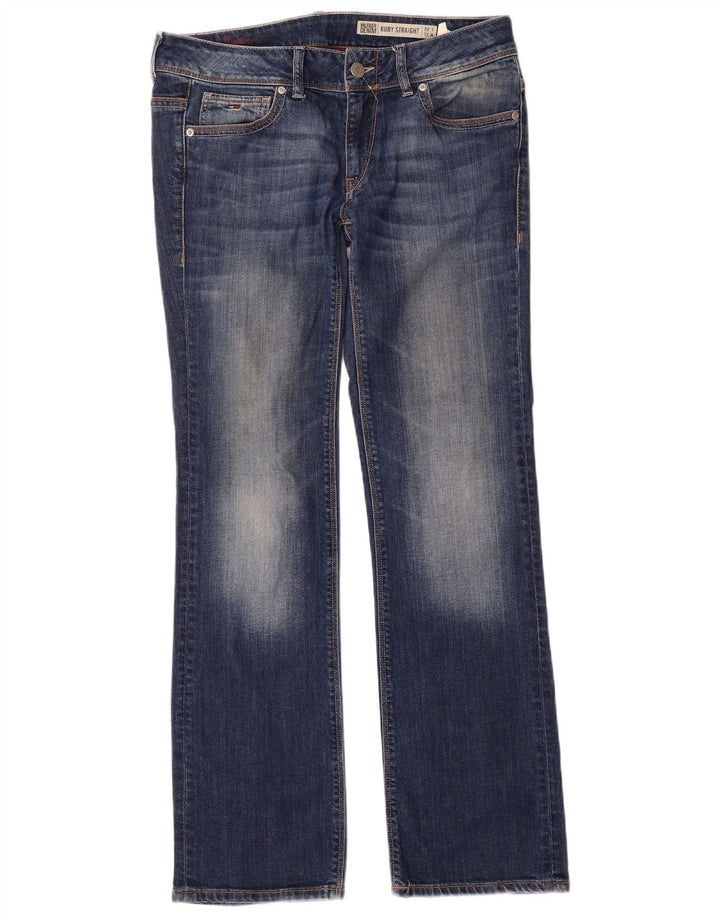 Tommy Hilfiger Damen Ruby Straight Jeans W31 L32 Blaue Baumwolle
