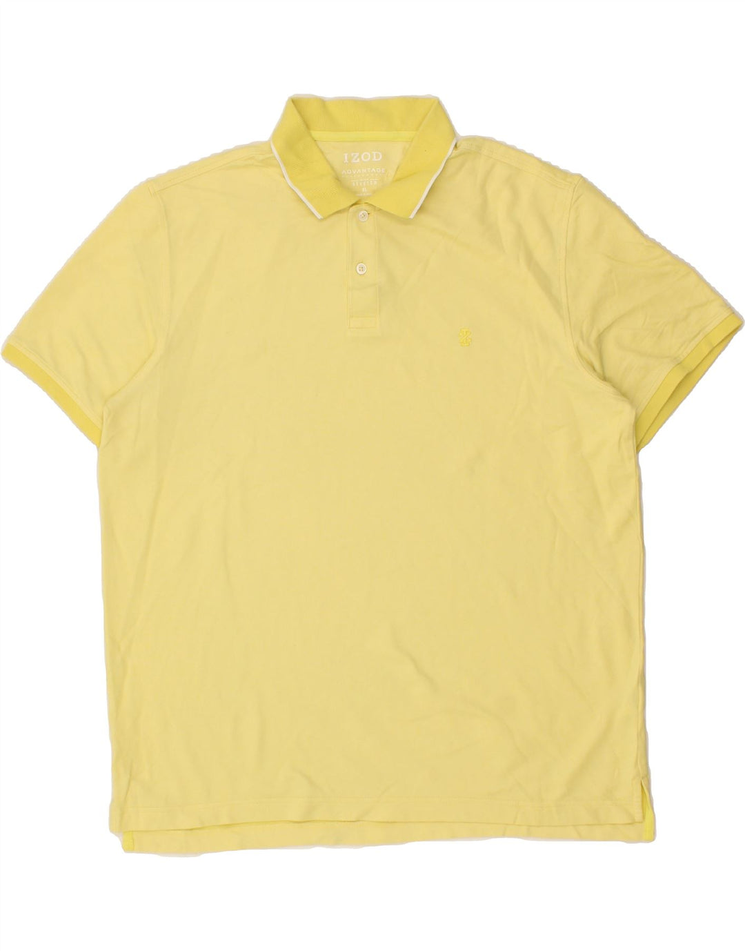 IZOD Mens Polo Shirt XL Yellow Cotton Vintage Izod and Second-Hand Izod from Messina Hembry 