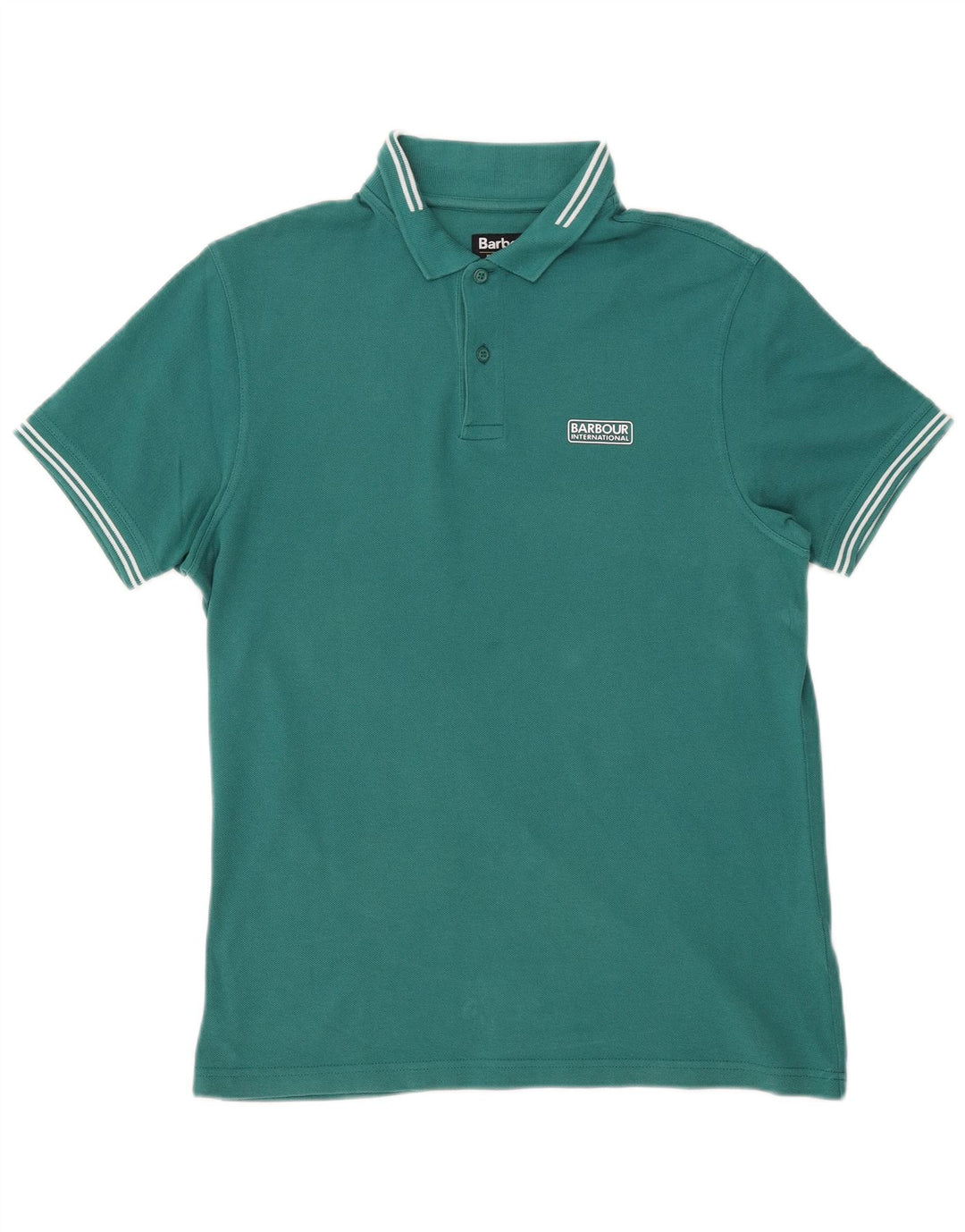 BARBOUR Herren-Poloshirt aus mittelgrüner Baumwolle