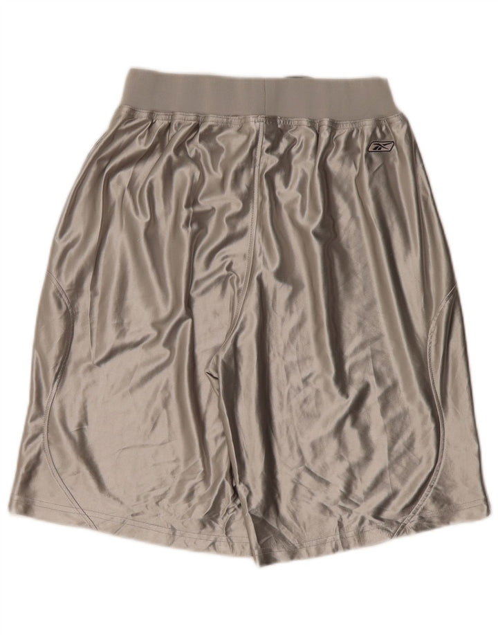 Reebok Herren Graphic Sport Shorts Mittelgraues Polyester