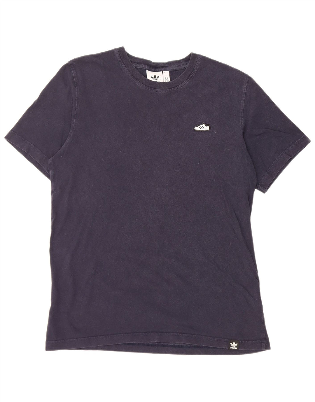 Adidas Herren T-Shirt Top Medium Marineblau Baumwolle