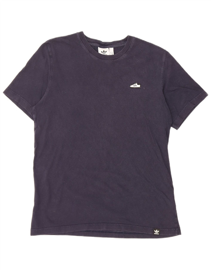 Adidas Herren T-Shirt Top Medium Marineblau Baumwolle