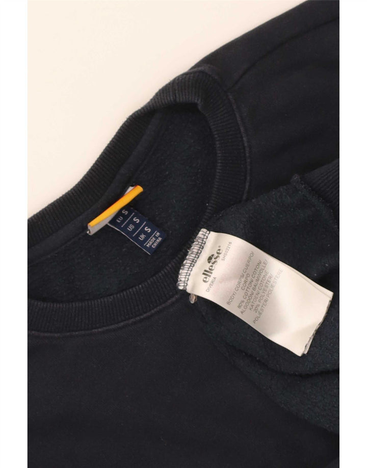 Ellesse Herren-Sweatshirt-Pullover, klein, marineblau, Baumwolle