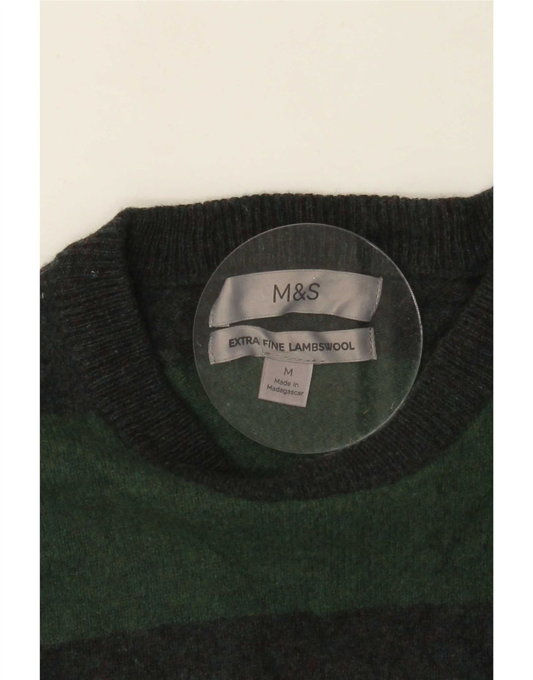 Marks & Spencer Jungen-Pullover mit Rundhalsausschnitt, 14–15 Jahre, mittelgrün