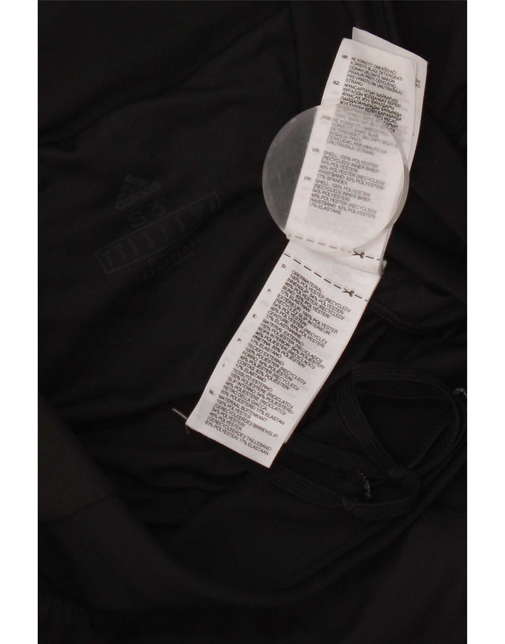Adidas Damen Sportshorts UK 10 Small Schwarz Polyester