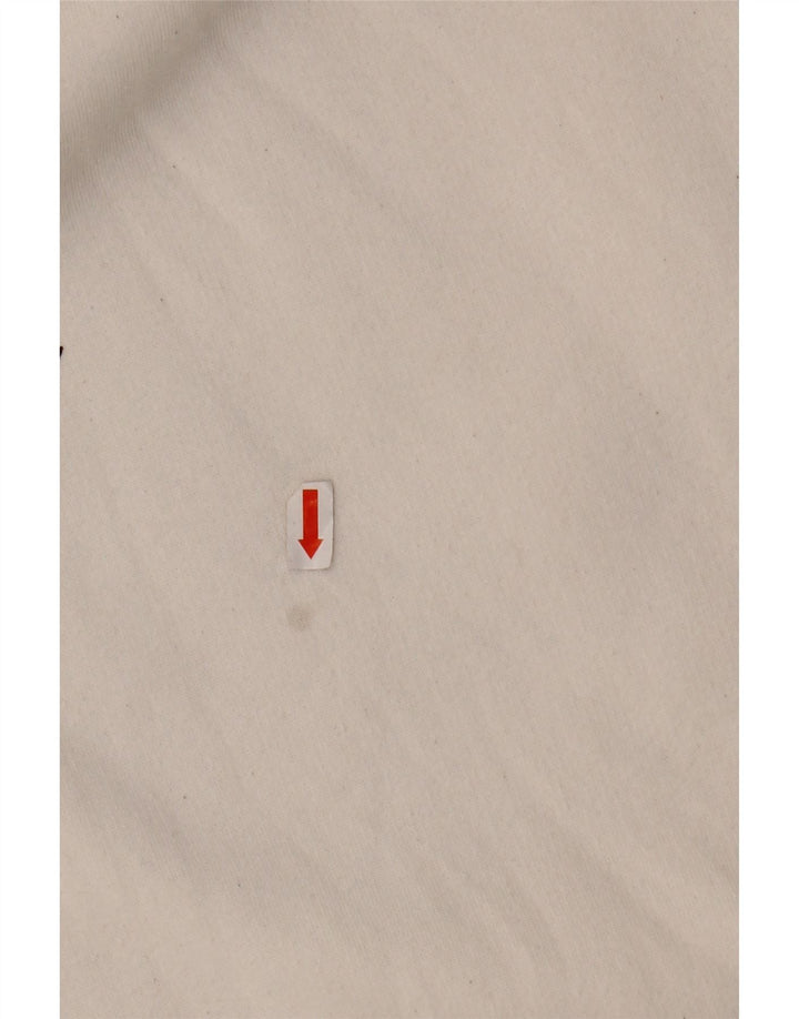 CHAMPION Damen Kapuzenpullover UK 16 Large Weiße Baumwolle