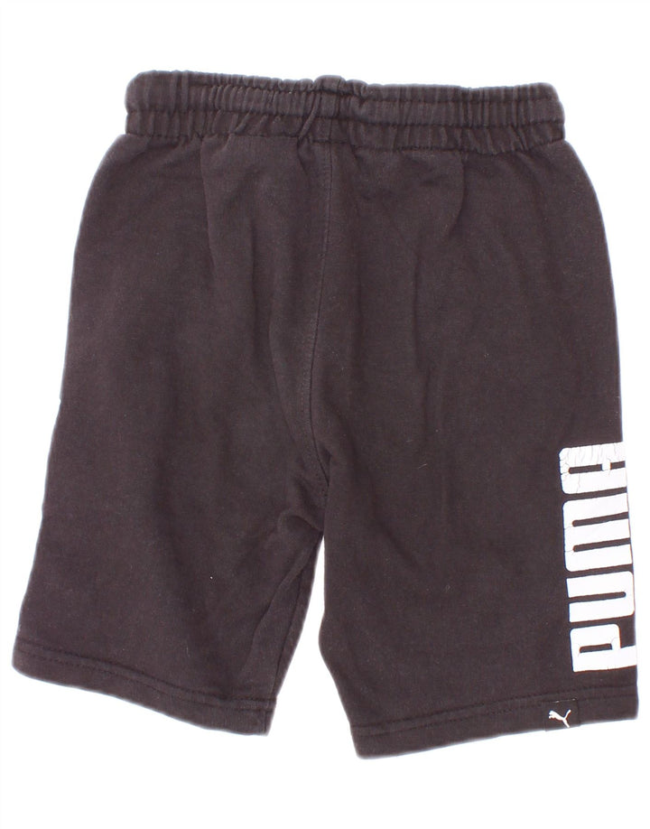 Puma Boys Graphic Sport Shorts 4–5 Jahre, schwarze Baumwolle