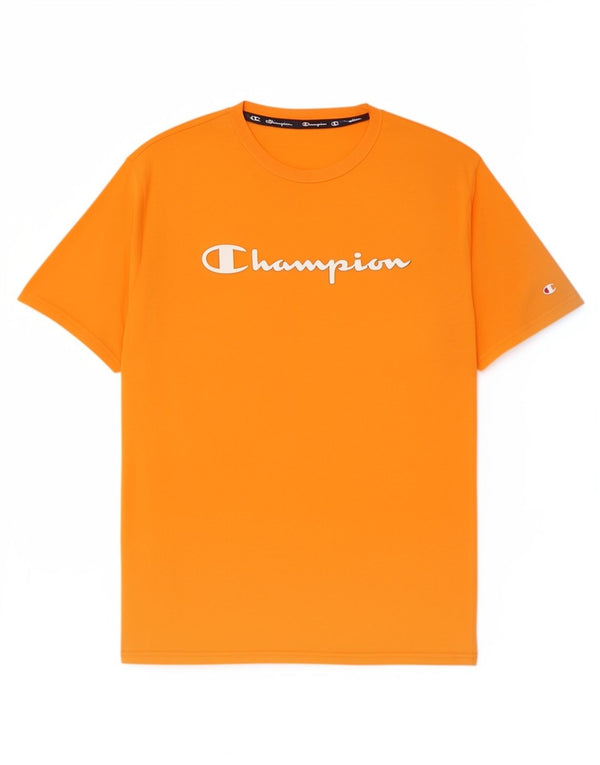 Champion Herren Grafik T-Shirt Top 2XL Orange Baumwolle