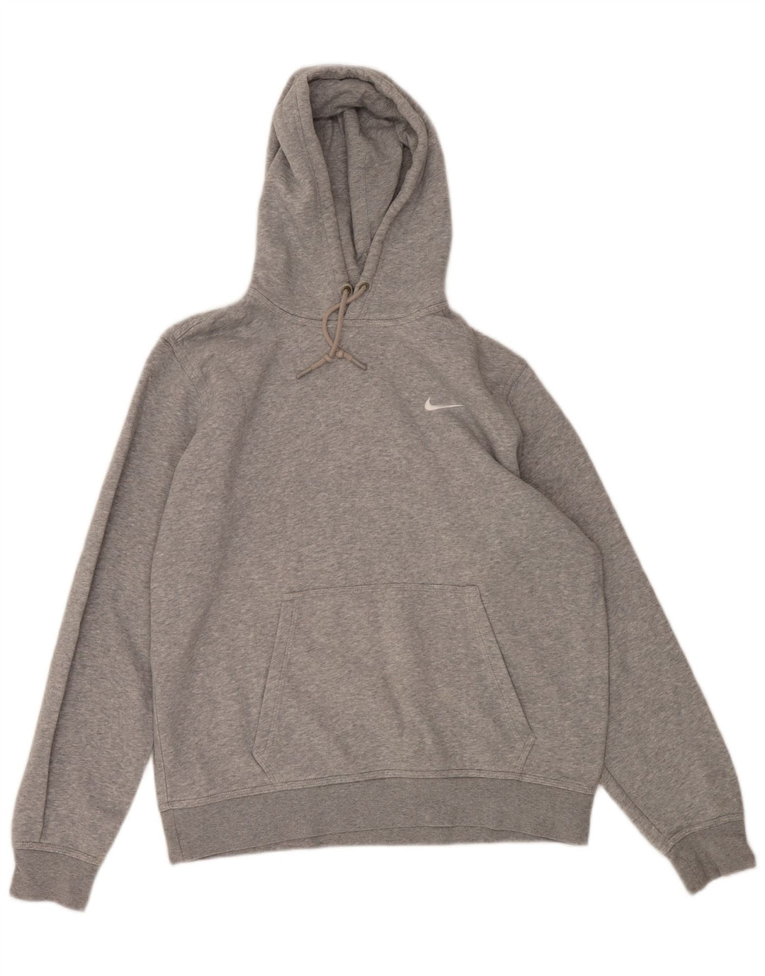 NIKE Mens Hoodie Jumper Large Grey