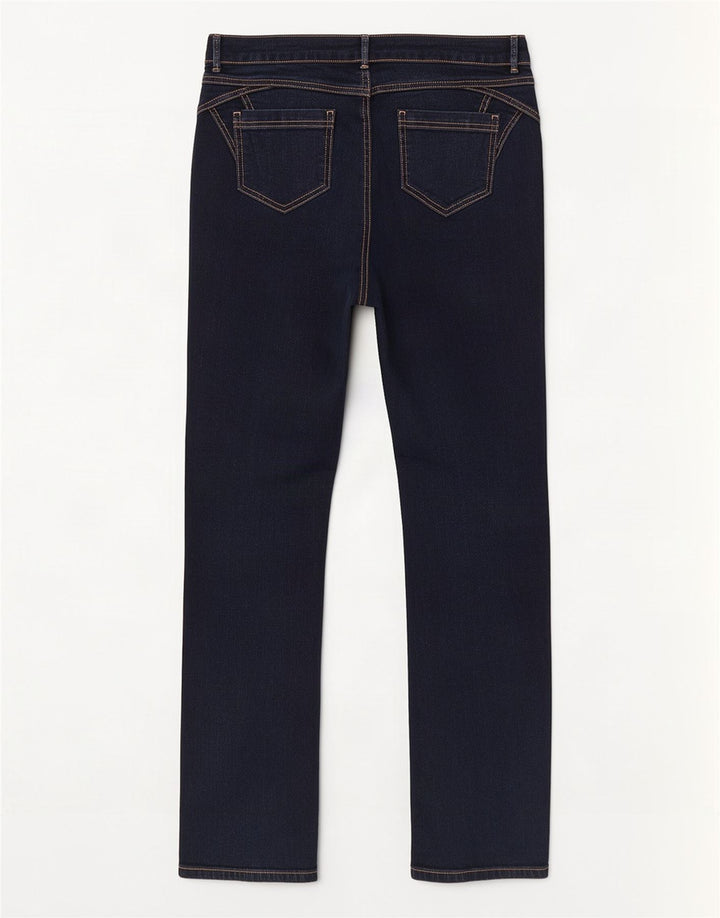 Marks & Spencer Damen Straight Jeans UK 12 Medium W30 L31 Marineblau Baumwolle