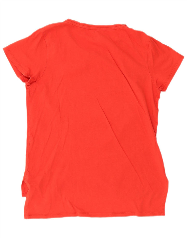 Guess Grafik-T-Shirt-Oberteil für Damen, UK 12, mittelrot