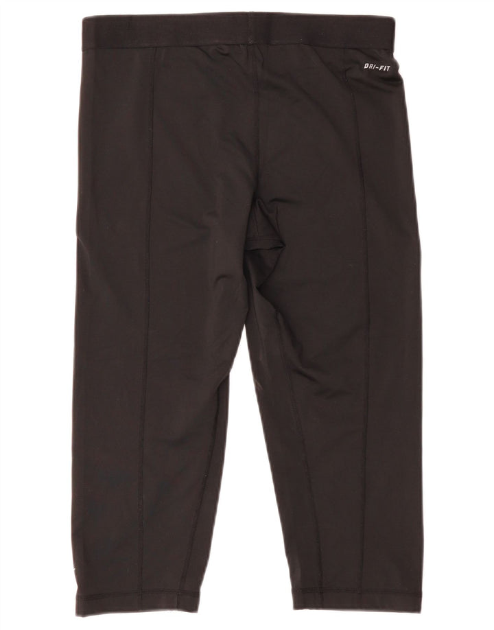 Nike Damen-Capri-Leggings mit Grafik, Größe 26, Größe L, Schwarz, Polyester