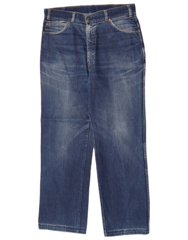 Levi's Herren Straight Jeans W36 L30 Blaue Baumwolle