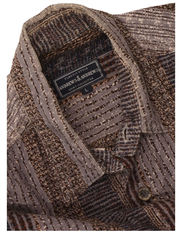 Vintage Herrenhemd groß mehrfarbig gestreift