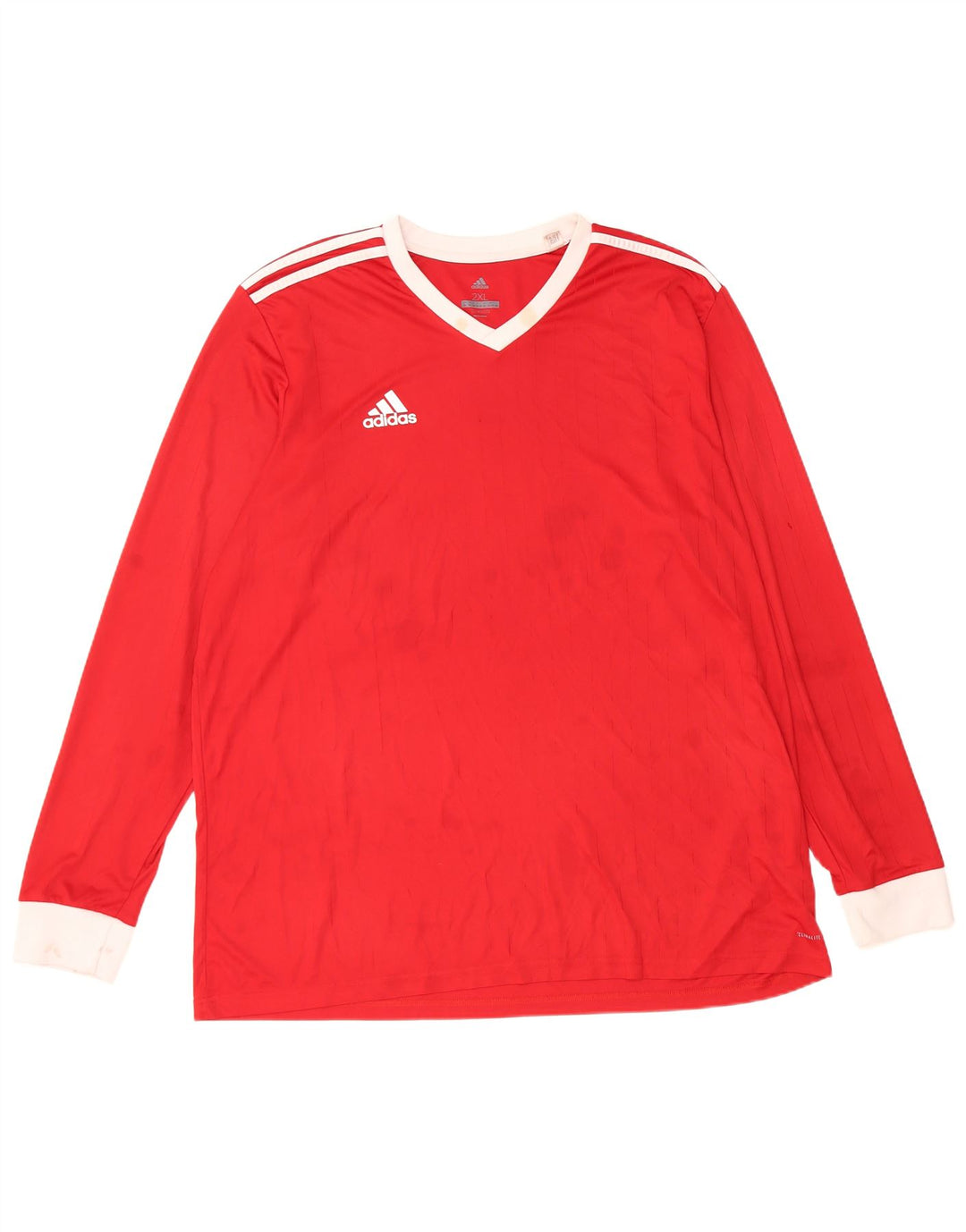 Adidas Herren Climalite Top Langarm 2XL Rot Polyester