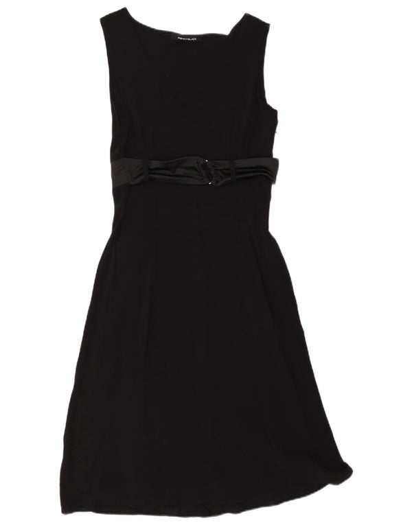 Penny Black Damen Ärmelloses A-Linien-Kleid UK 4 XS Schwarz
