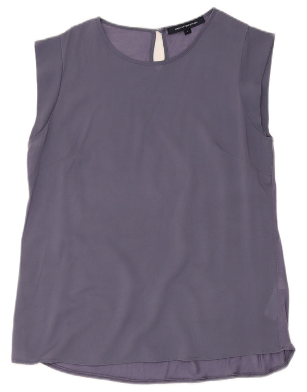French Connection Damen-Blusenoberteil, UK-Größe 44, Größe L, Lila, Polyester