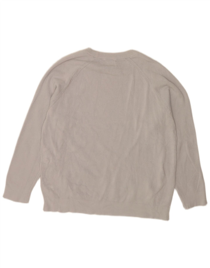 Zara Herren-Pullover mit Rundhalsausschnitt, Größe L, Grau