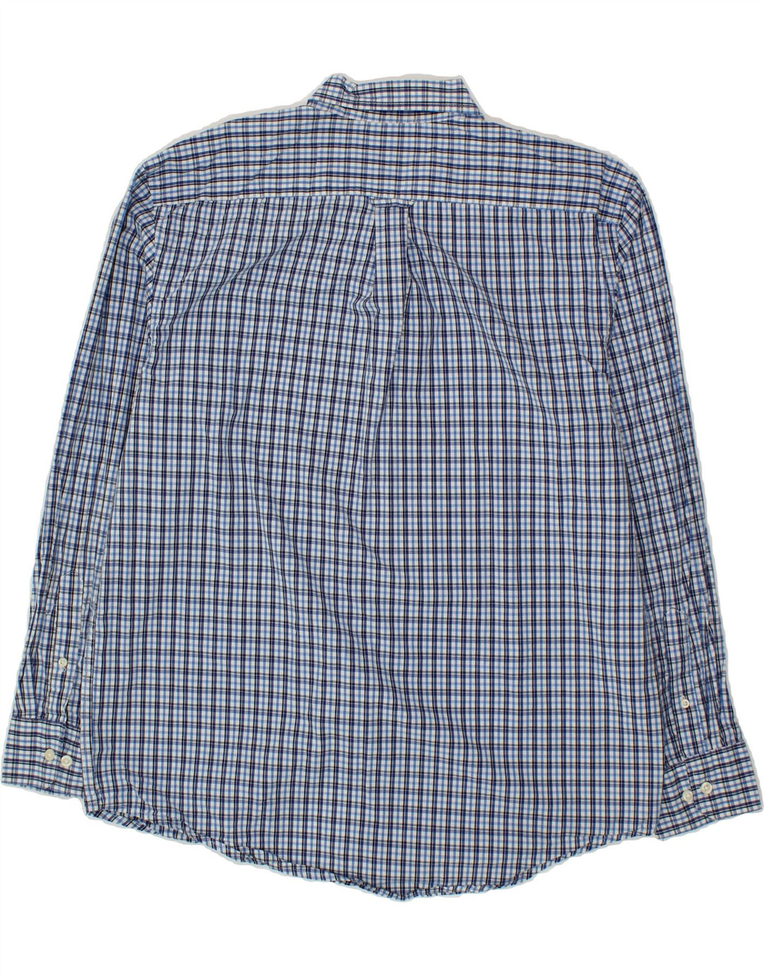 IZOD Mens Shirt Large Blue Check Cotton Vintage Izod and Second-Hand Izod from Messina Hembry 