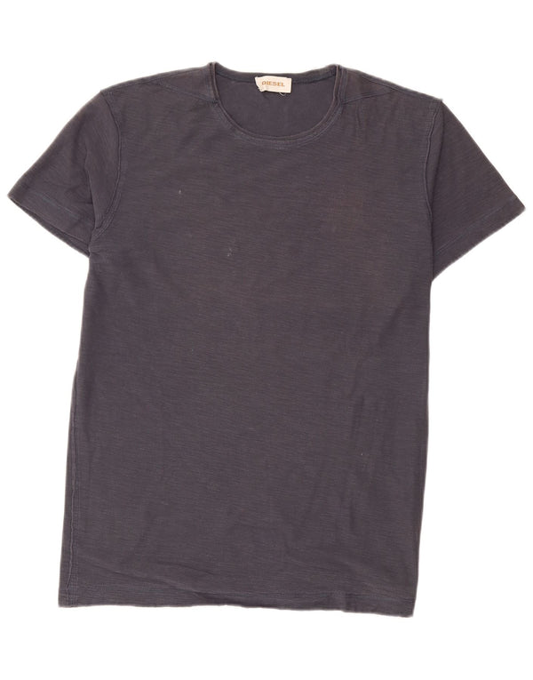 Diesel Herren T-Shirt Top Medium Marineblau meliert