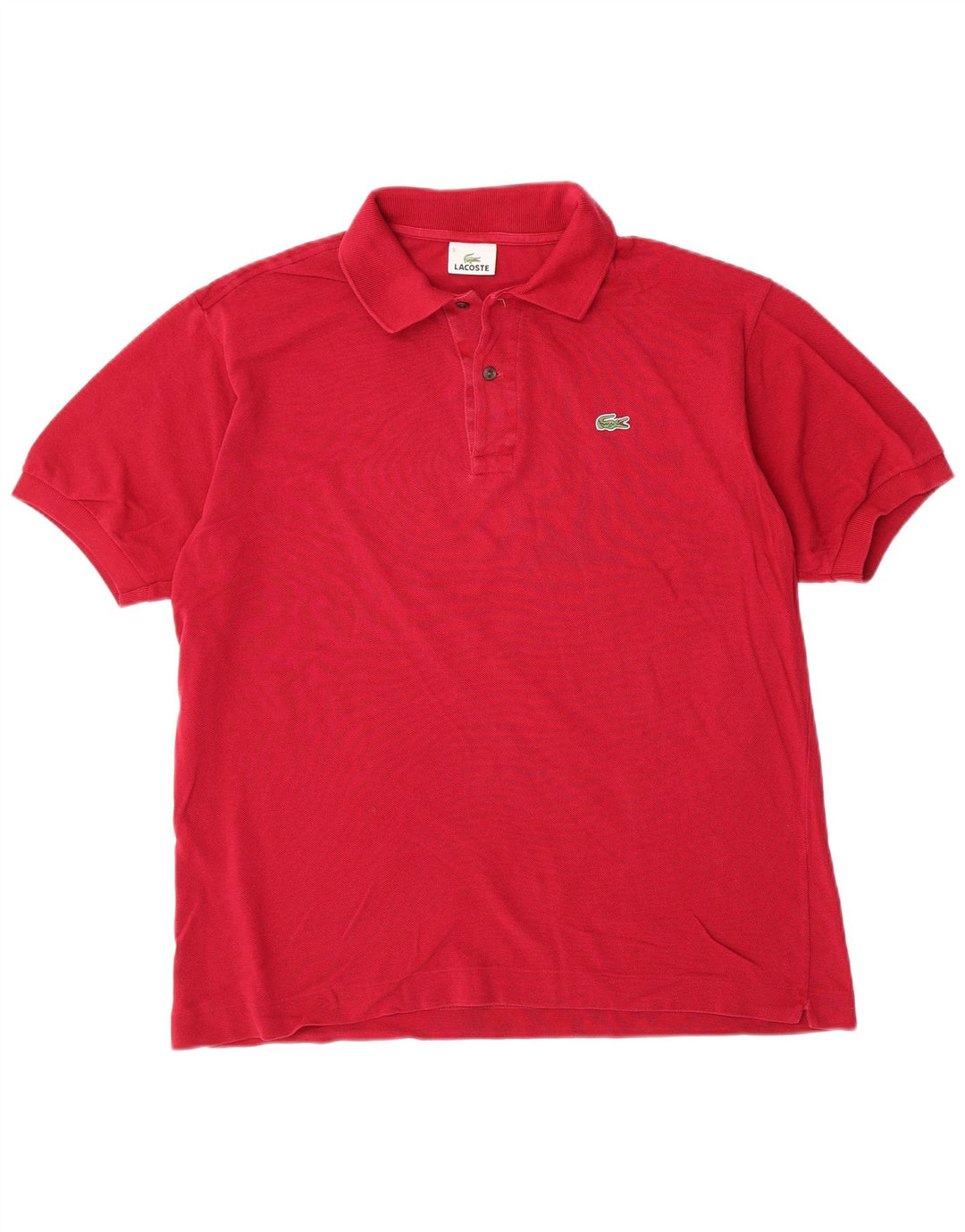 LACOSTE Herren-Poloshirt, Größe 5, groß, rot, Baumwolle, klassisch