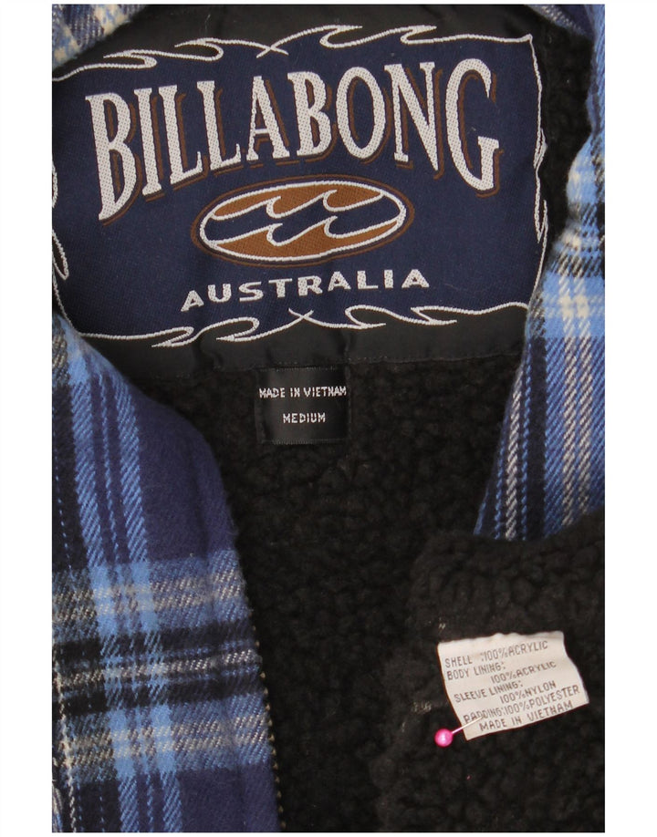 Billabong Herren Sherpa Lumberjack Flanellhemd Mittel Marineblau kariert