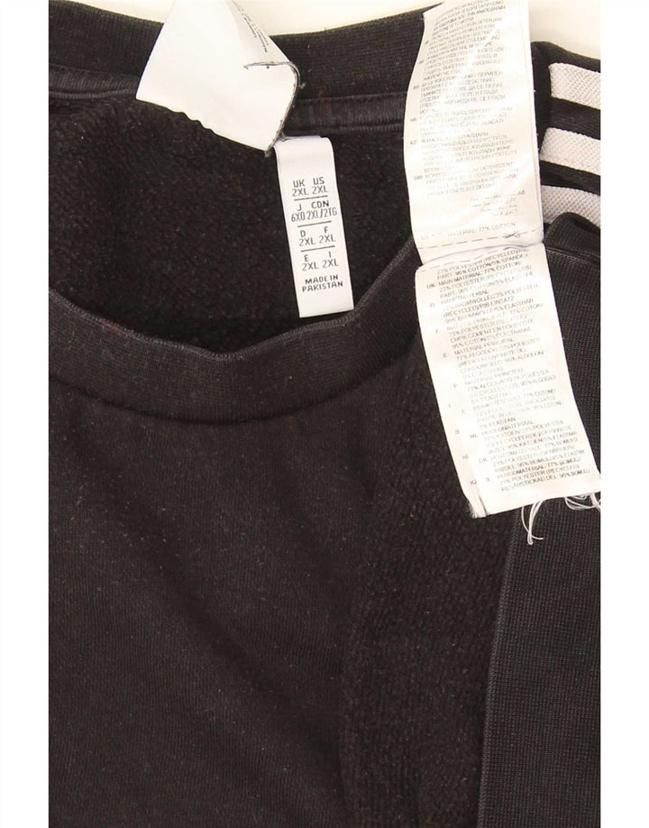 Adidas Herren Sweatshirt Pullover 2XL Schwarz Baumwolle
