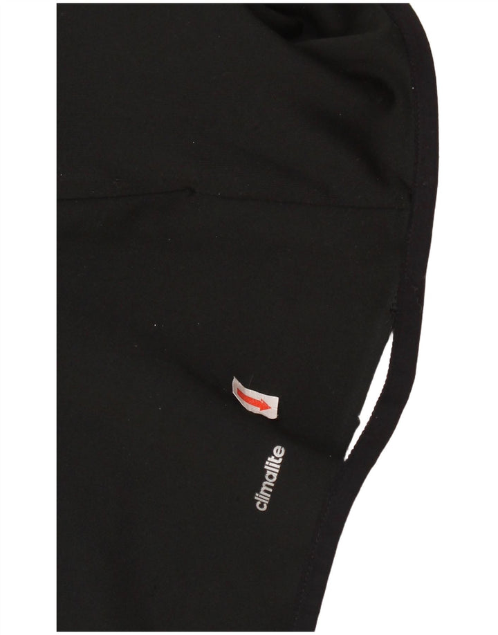 ADIDAS Damen Climalite Trainingsanzug Top Jacke UK 12/14 Medium Schwarz