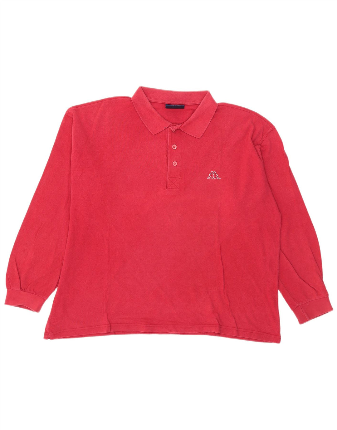 Kappa Herren Langarm-Poloshirt XL Rot