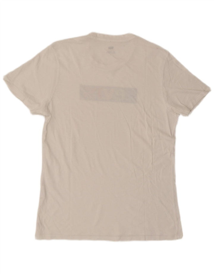 Levi's Herren-T-Shirt mit Grafik, Größe L, Weiß