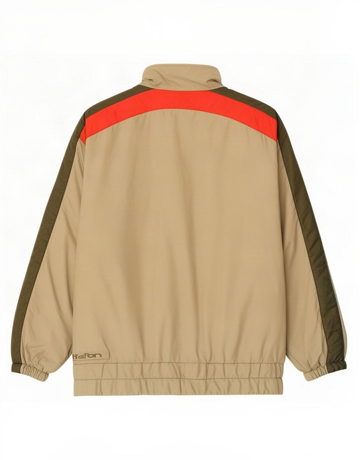 Gepolsterte Herren-Skijacke von Lafont IT 46 Small Beige Colourblock Polyamid