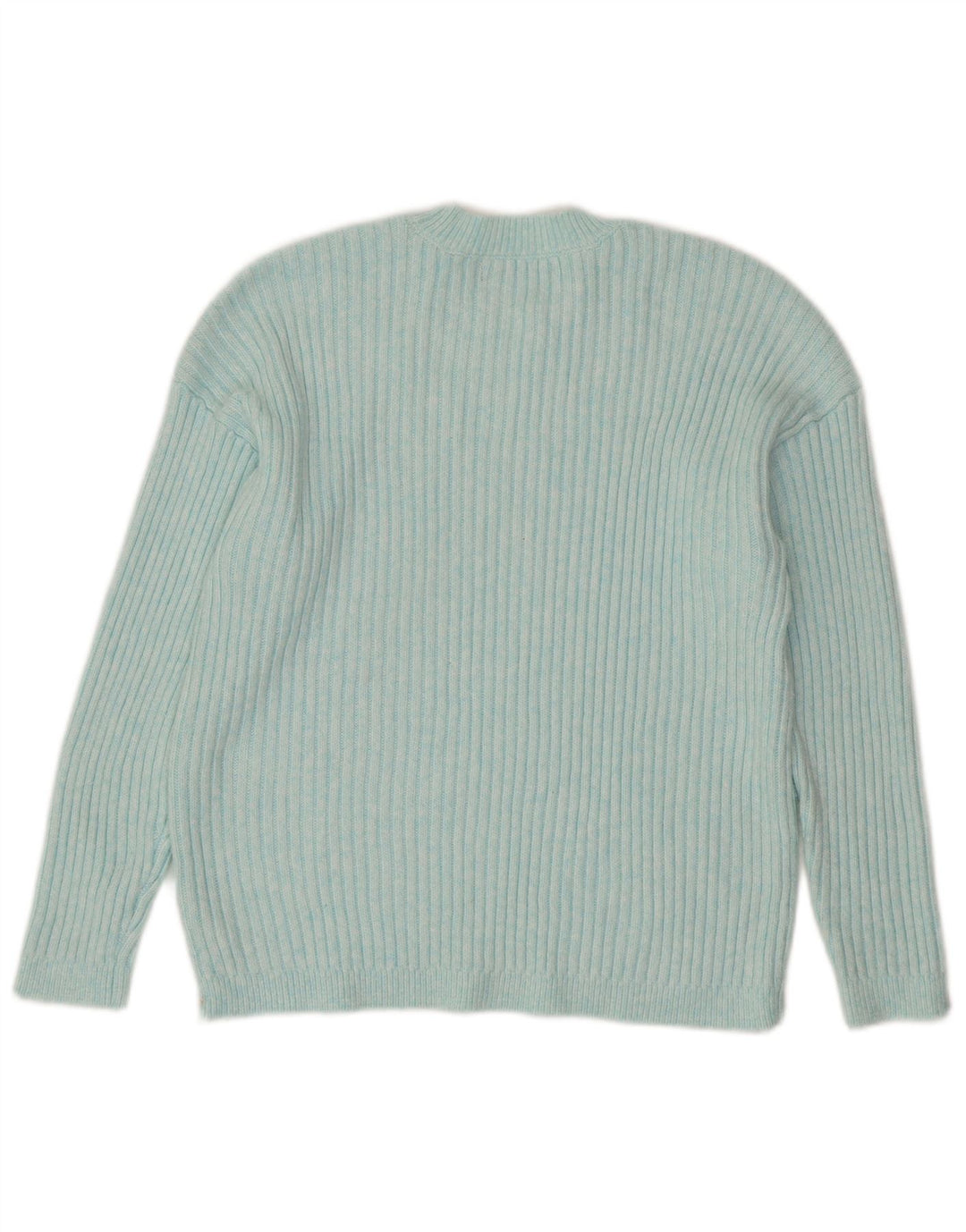 MARKS & SPENCER Damen-Pullover mit Rundhalsausschnitt, Gr. 16, Größe L, Blau, Polyester