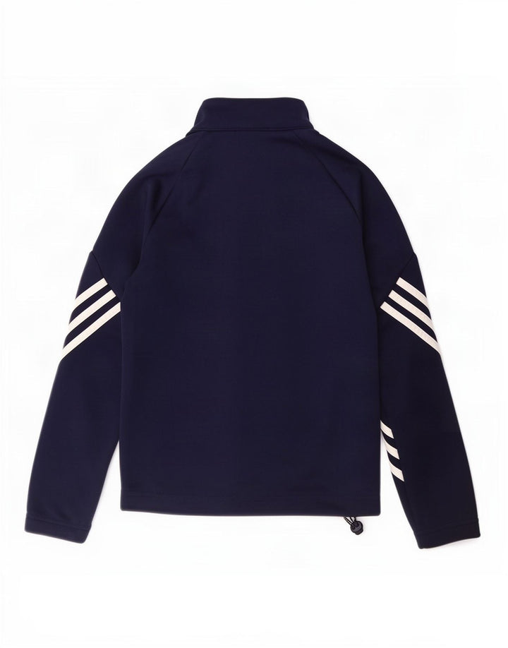 Adidas Jungen Climalite Trainingsanzug Top Jacke 9–10 Jahre Marineblau Polyester