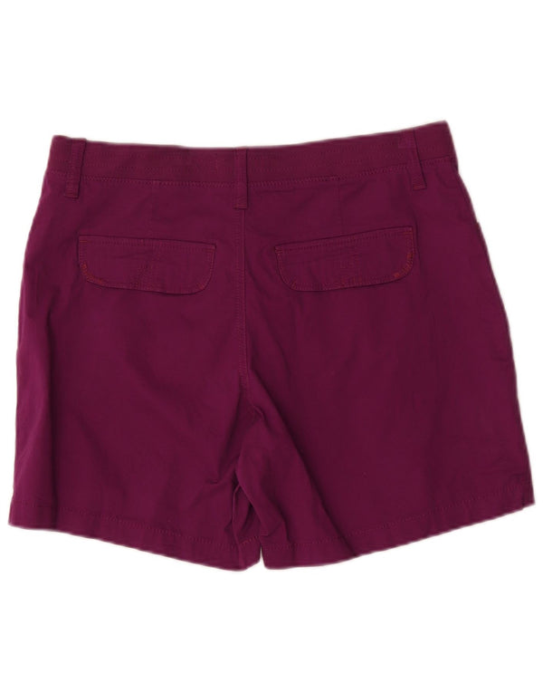 Lee Womens Casual Shorts US 12 Large W34 Lila Baumwolle
