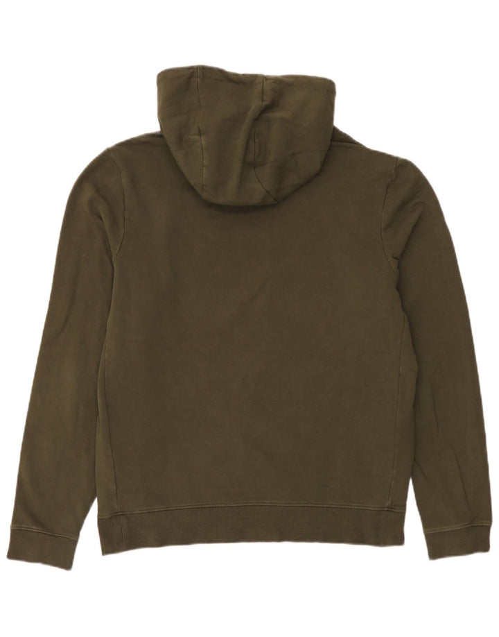 Guess Herren-Kapuzenpullover mit Grafik, mittlere Khaki-Baumwolle