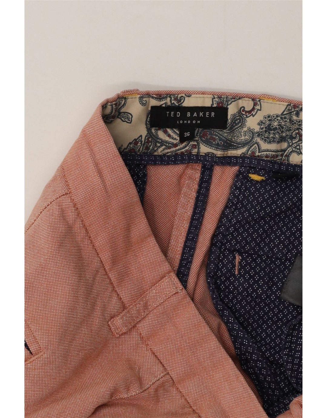 Ted Baker Herren Chinoshorts W36 Large Pink